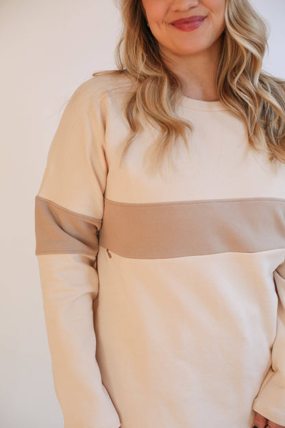 Dual Zip BFF Breastfeeding Long Sleeve | Lightweight Sweatshirt