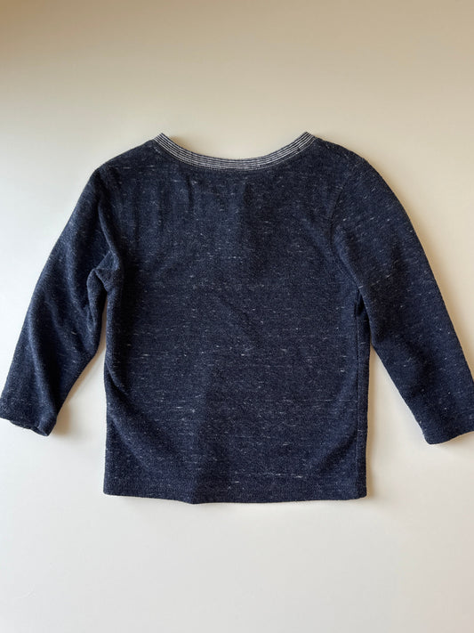 Blue w/Stripes Long Sleeve Shirt | 3T
