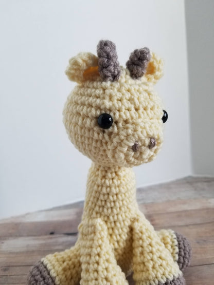 Baby Giraffe Crochet Mini Plush Stuffed Animal Toy