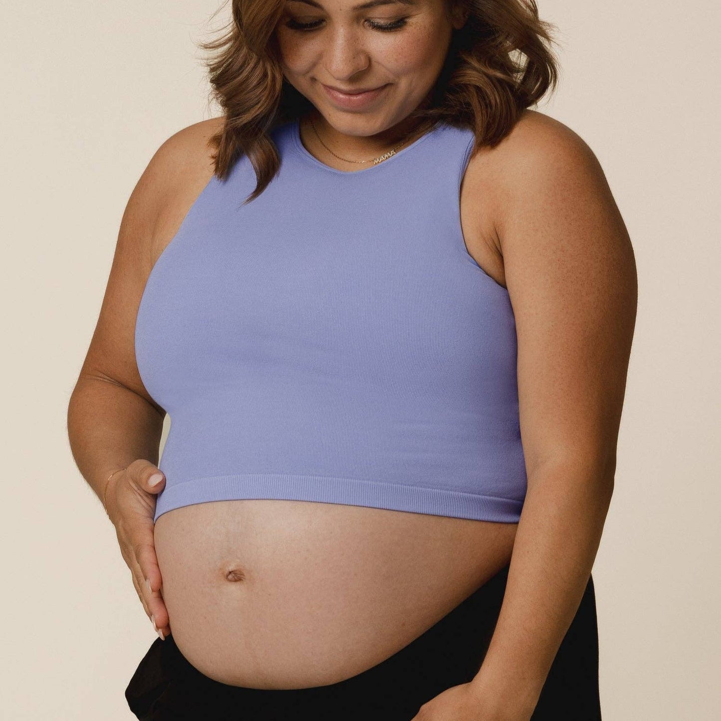 Kindred Bravely Sublime® Bamboo Maternity & Nursing Longline Bra Top | Blue Wisteria
