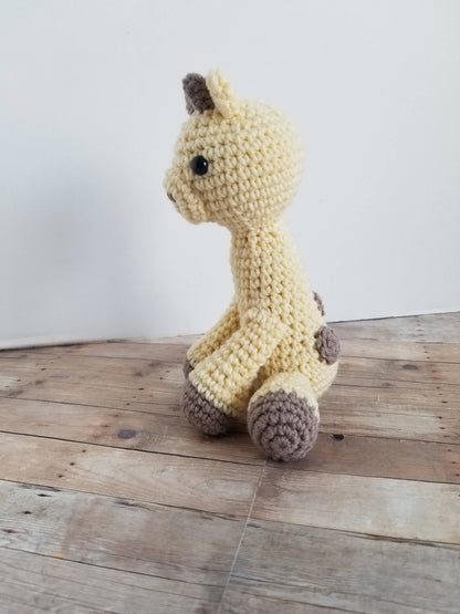 Baby Giraffe Crochet Mini Plush Stuffed Animal Toy
