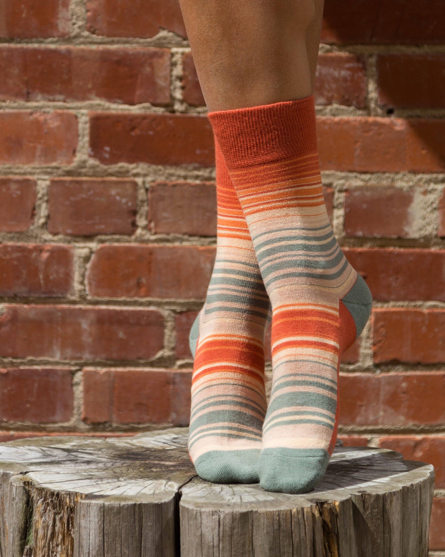 Rainbow Men's + Women's Organic Socks | Red, Orange