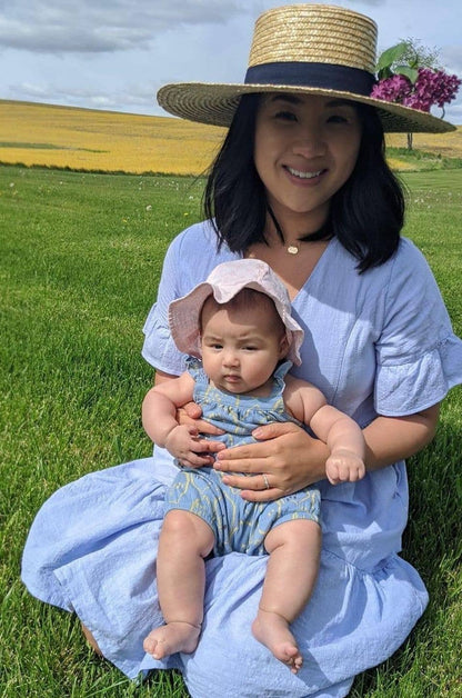 Nursing Dress With Pockets | Bell Sleeve | Periwinkle