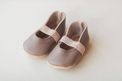 Baby Leather Mary Janes | Clay