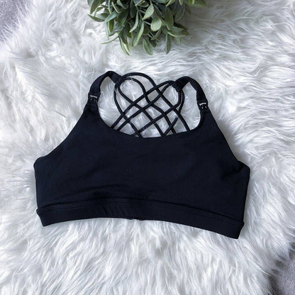 Océane 4 - Medium Support Nursing & Hands Free Pumping Sports Bra | Noir