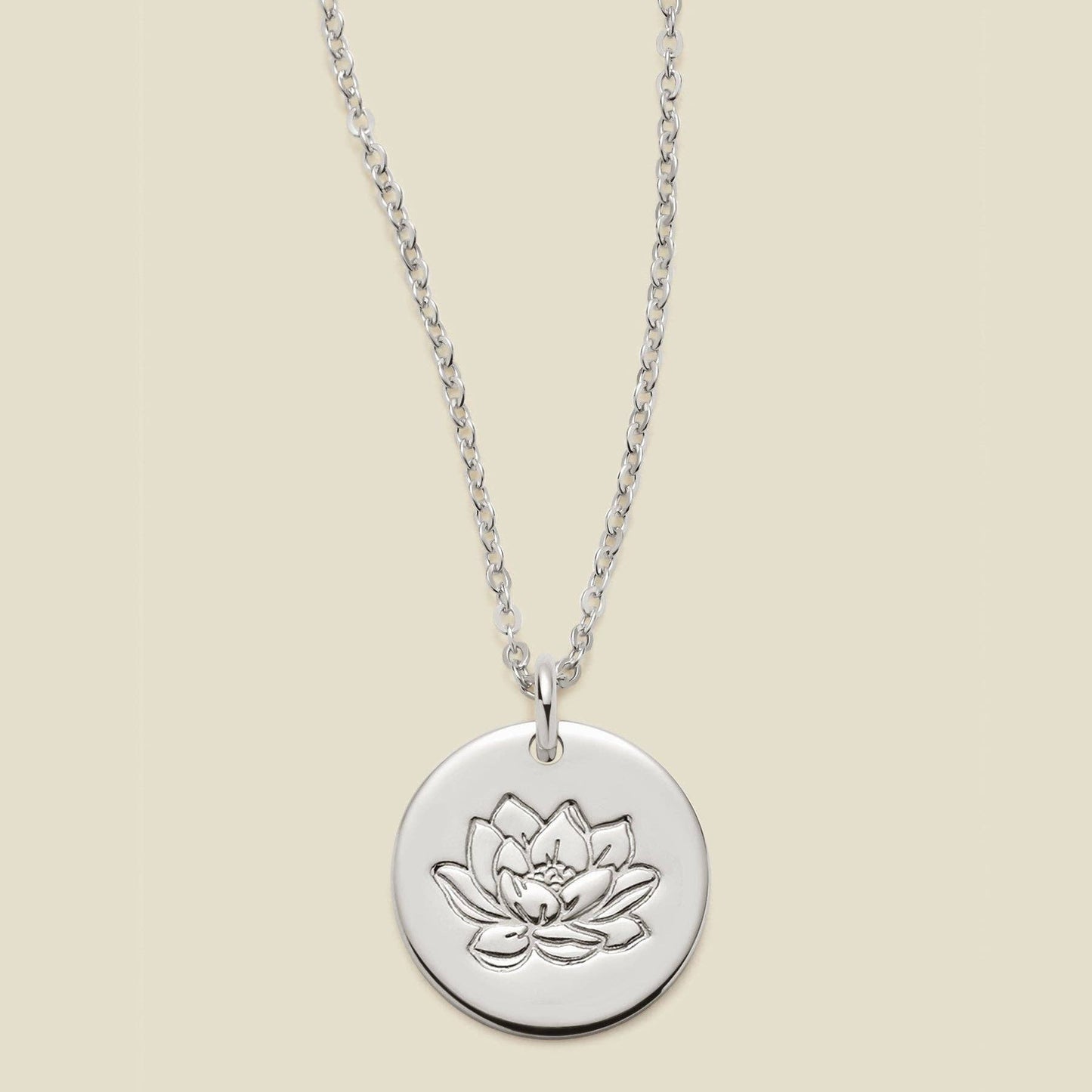 Birth Flower Necklace, 1/2"