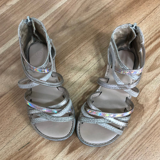 Cat & Jack Sparkly Gladiator Sandals Toddler 10 (Gently Used)