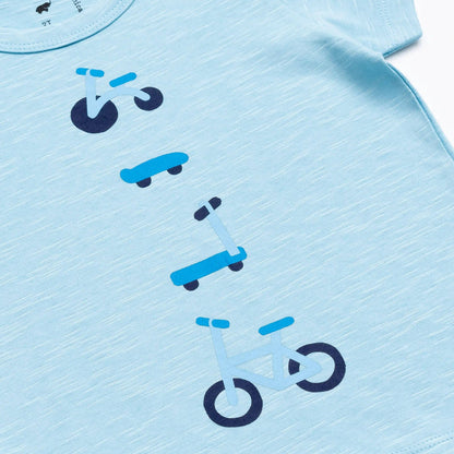 Short Sleeve Crewneck Tee | On Wheels