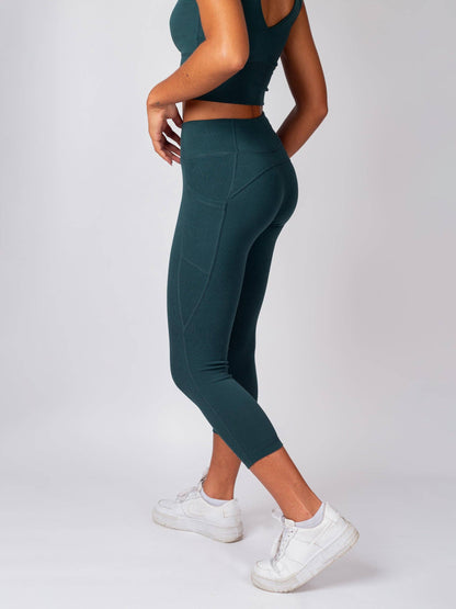 PlantTec™ Crop/Petite Leggings | Monstera or Black