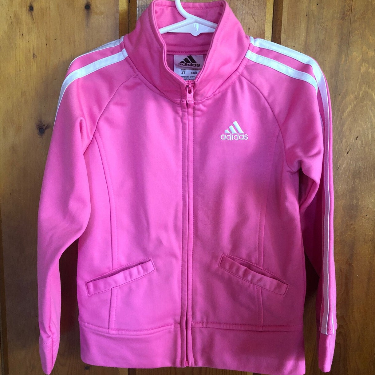 Adidas Pink Athletic Zip Up 4T (Pre-Loved)