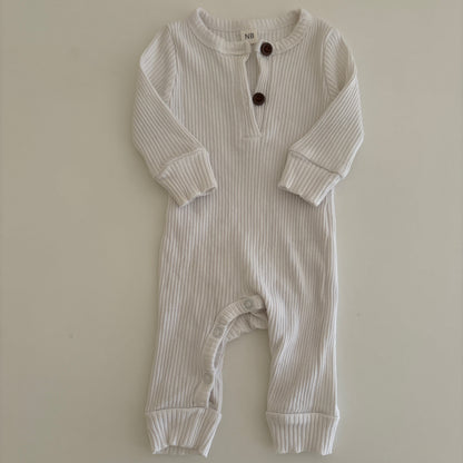 Newborn One-Piece | White | Pre-Loved