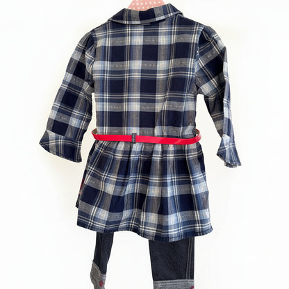 Gingham Dress & Pants, 5 (Pre-Loved)