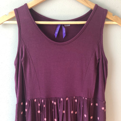 Seraphine Maternity & Nursing-Friendly Dress, Burgundy, Size 2 (Pre-Loved)