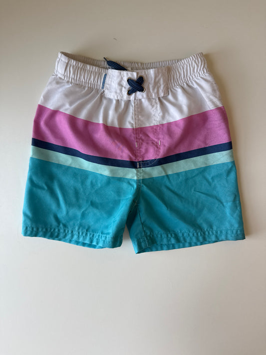 Striped Swim Trunks