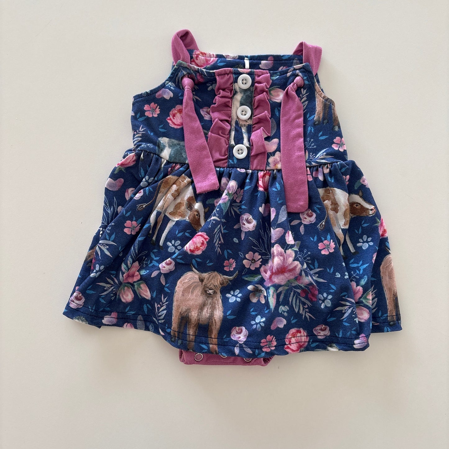 Pre-Loved Bodysuit Dress | Cows