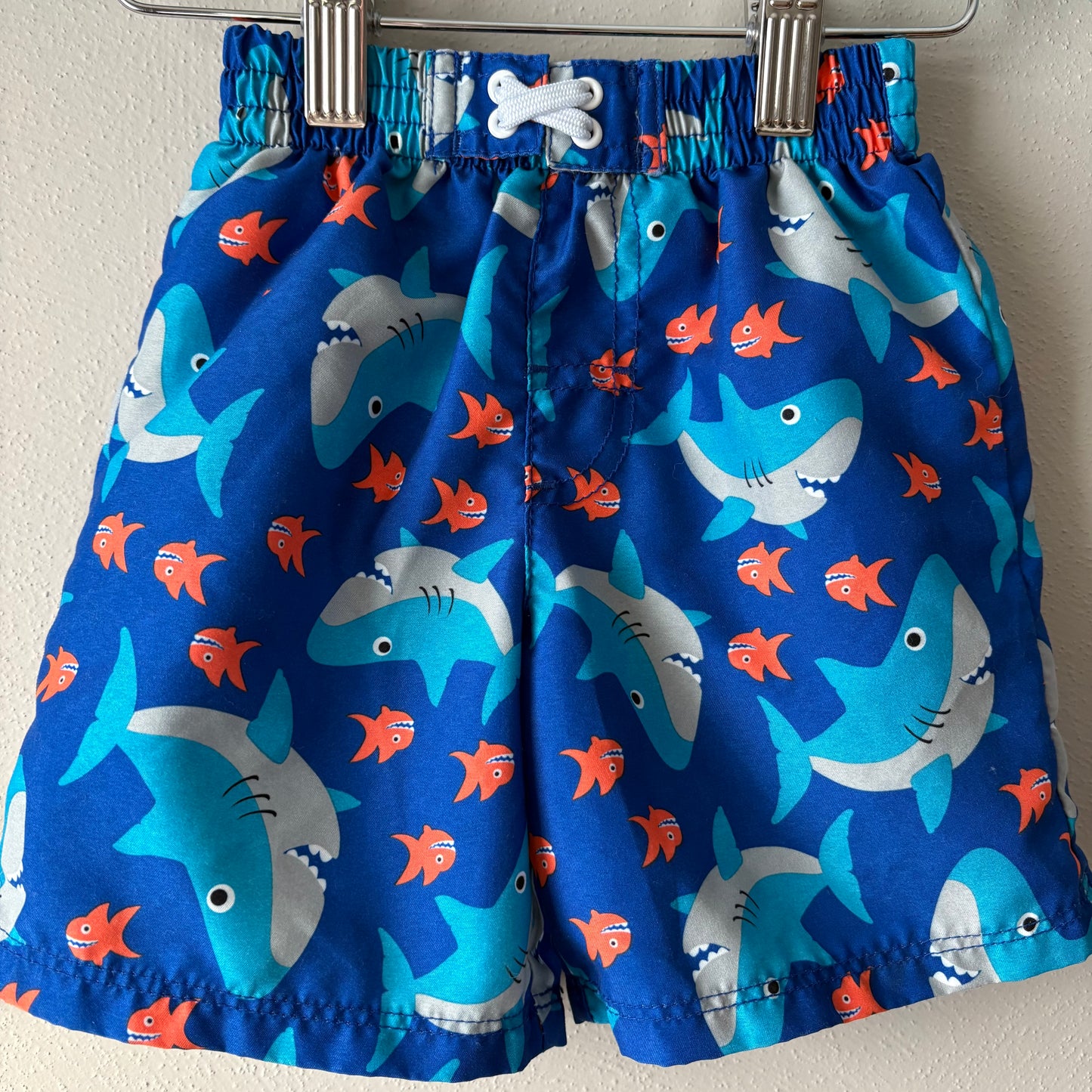 Blue Shark Swim Trunks, 18M (Pre-Loved)
