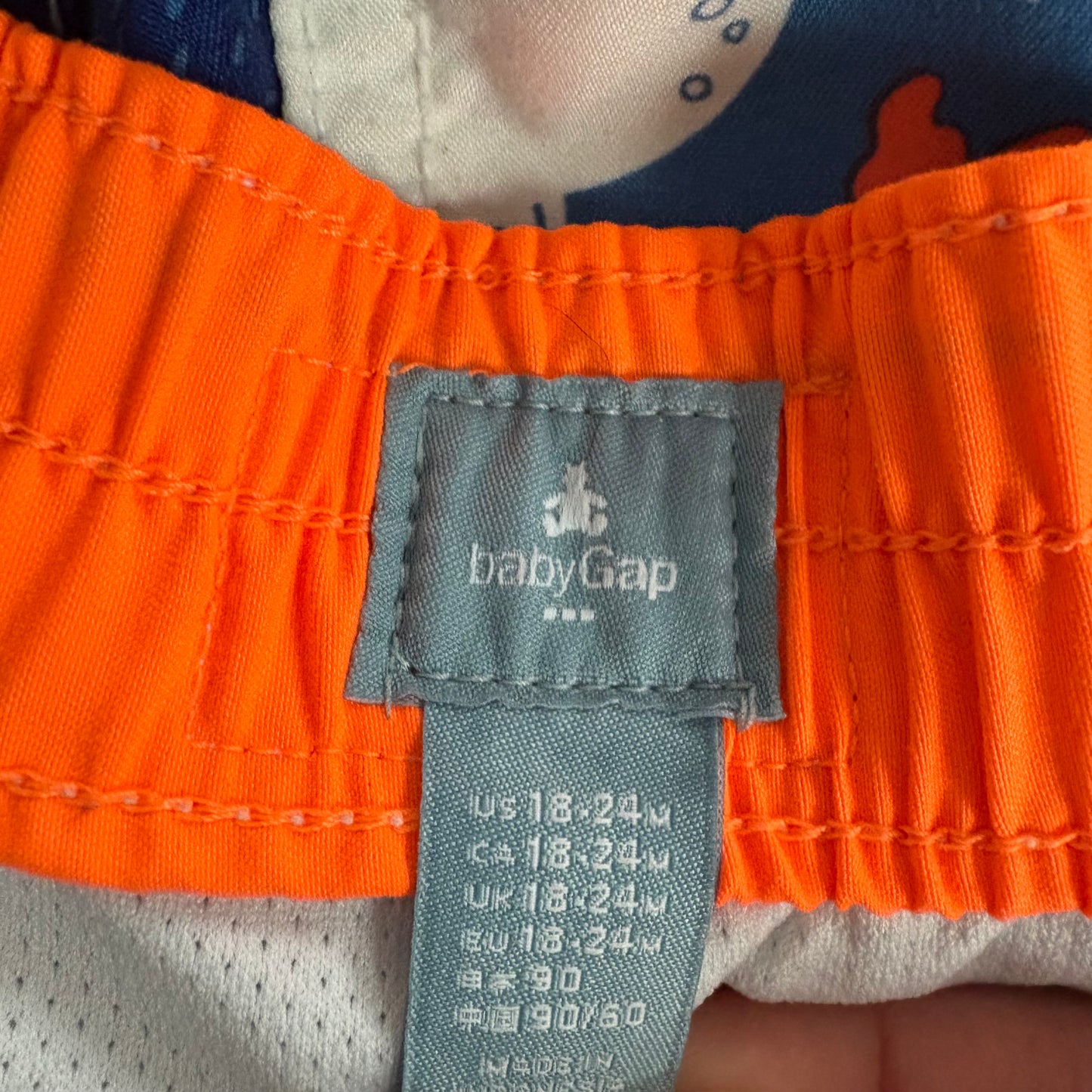 Blue Ocean Animal Swim Trunks, 18-24M (Pre-Loved)