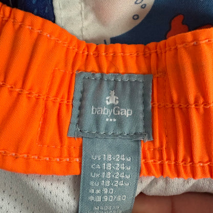 Blue Ocean Animal Swim Trunks, 18-24M (Pre-Loved)