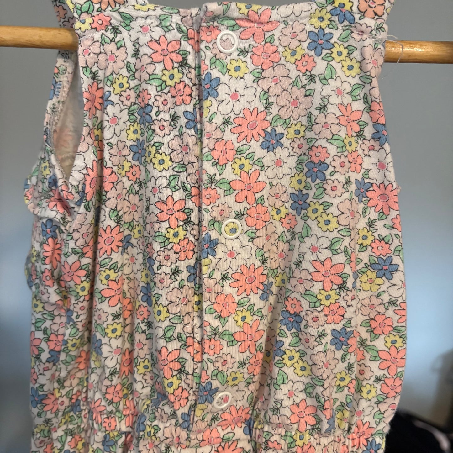 Baby Summer Romper, 12M | Floral (Pre-Loved)