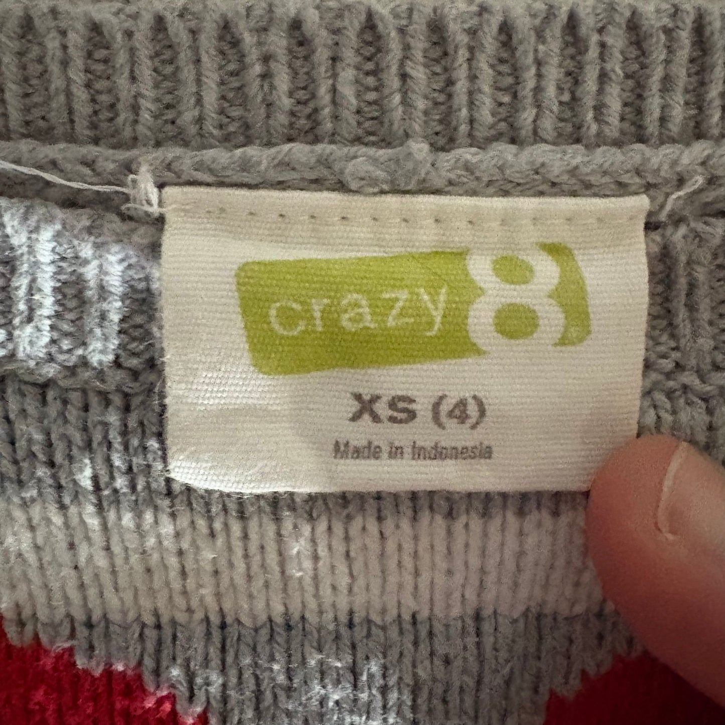 Kids’ Heart Sweater, Short-Sleeve, XS/4 (Pre-Loved)