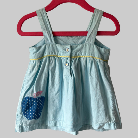 Sun Dress, 6-12M | Light Blue (Pre-Loved)