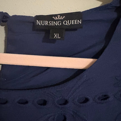 Nursing Dress, XL | Navy (Pre-Loved)