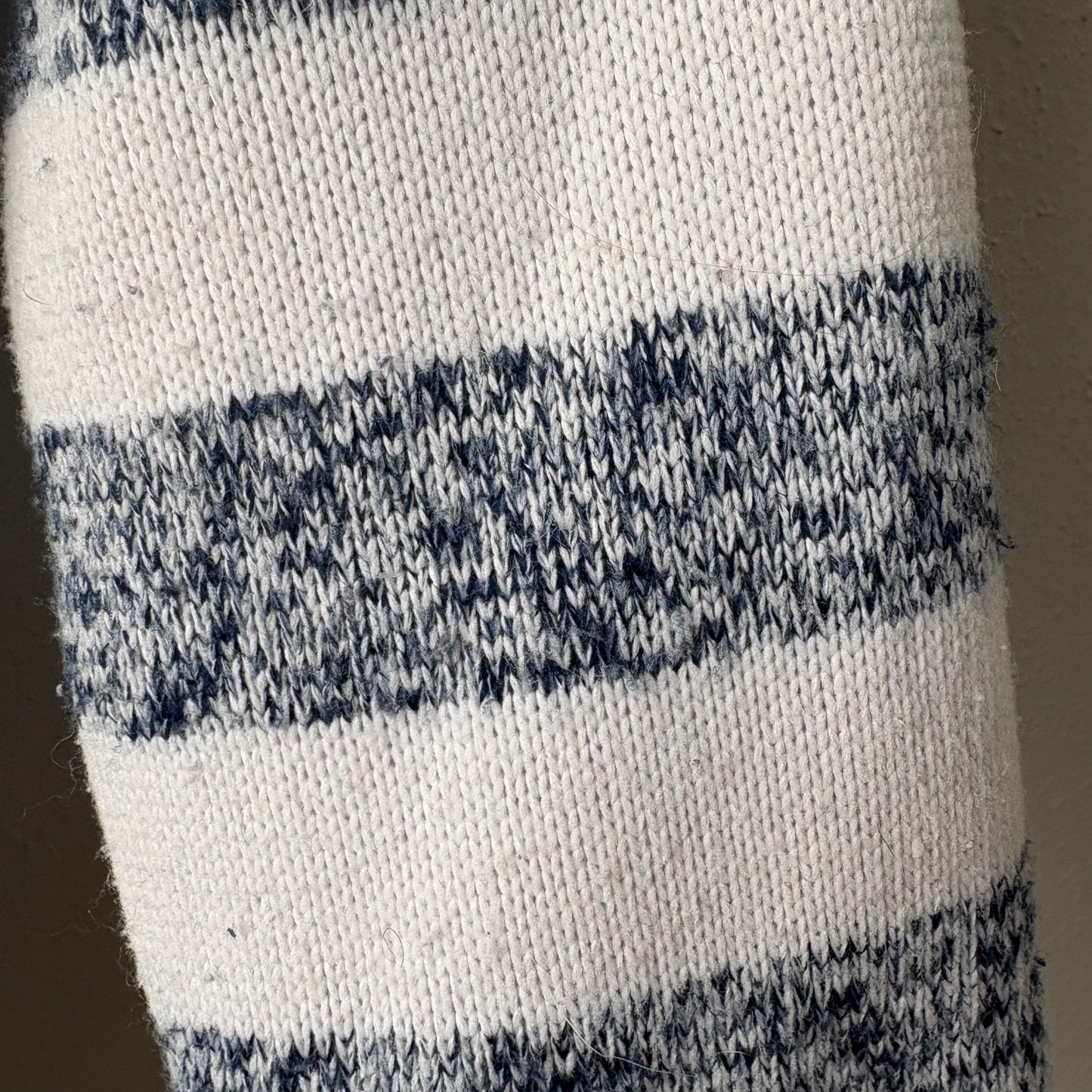 Hooded Zip Up Sweatshirt, 12-18M | Navy & White Stripes (Pre-Loved)