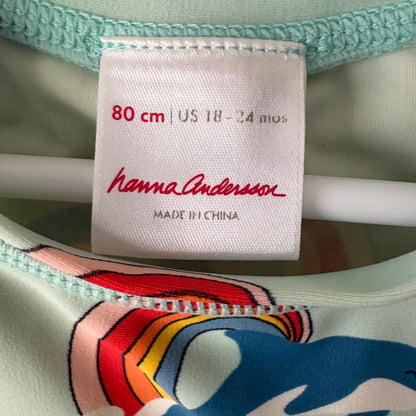 Long Sleeve Swim Shirt, 18-24M | Dolphins & Rainbows (Pre-Loved)