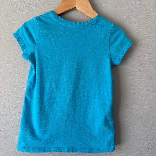 Fox Roller Skating T-shirt, 4T | Blue (Pre-Loved)