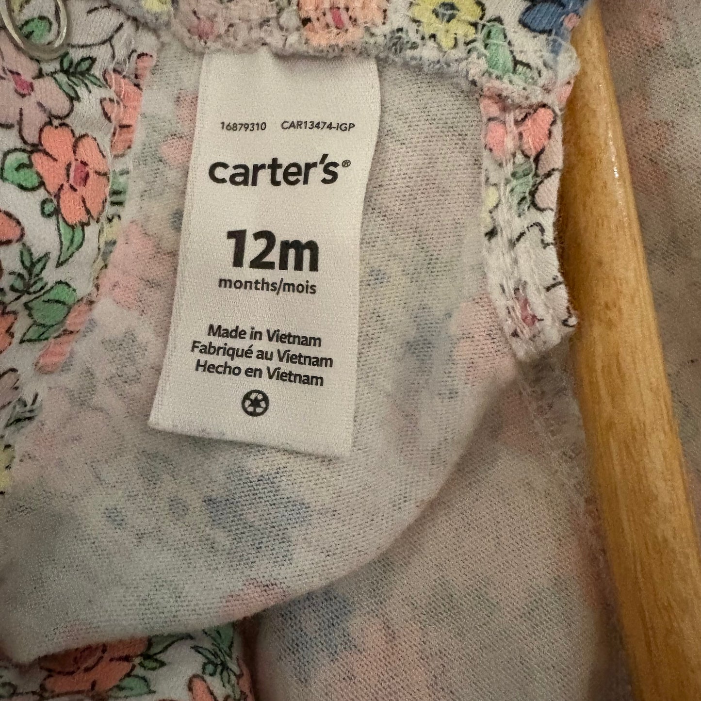 Baby Summer Romper, 12M | Floral (Pre-Loved)