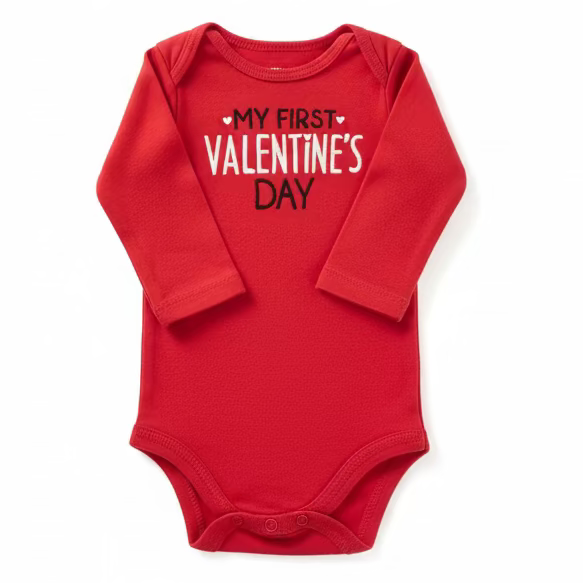 My First Valentine’s Day Baby Bodysuit, NB (Pre-Loved)