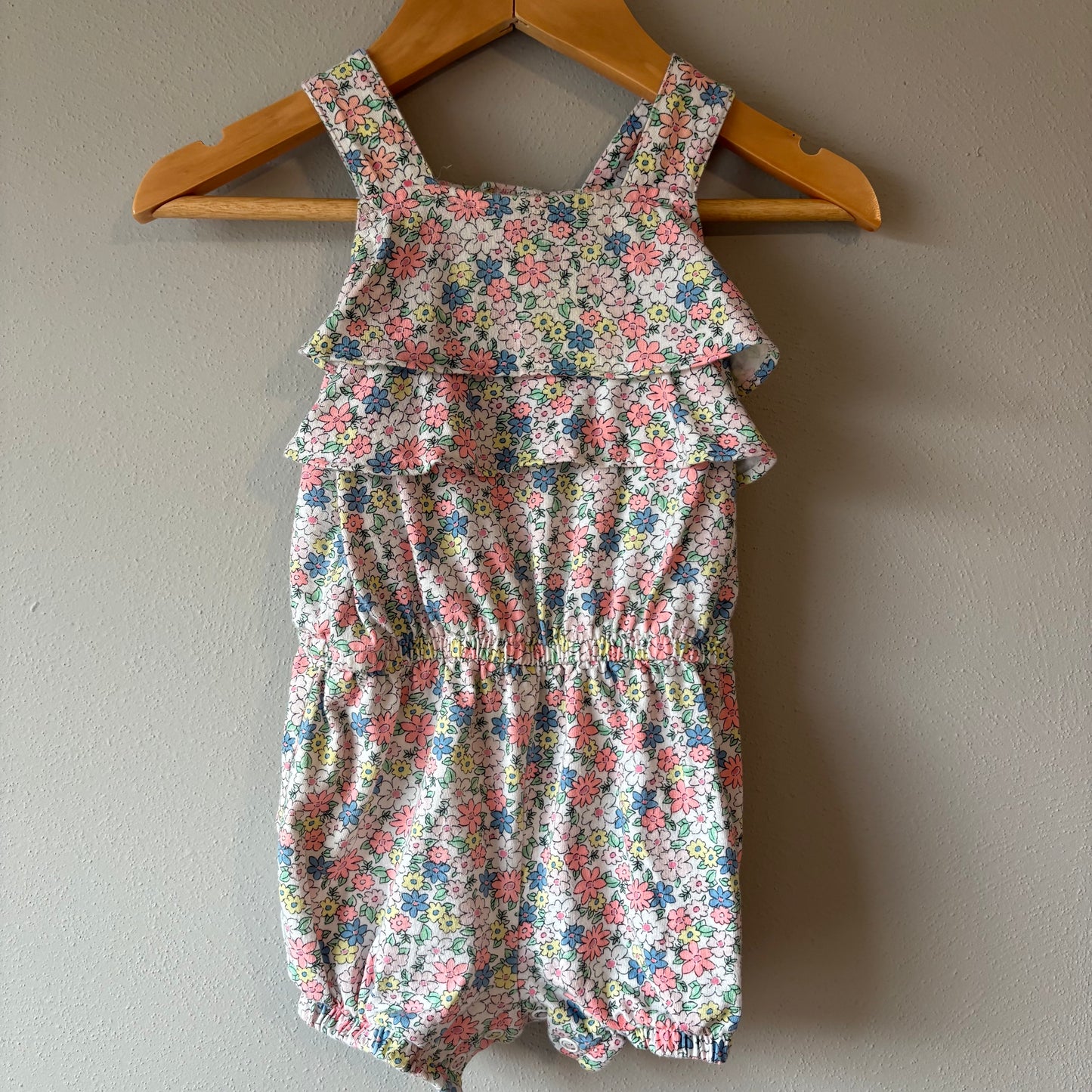 Baby Summer Romper, 12M | Floral (Pre-Loved)