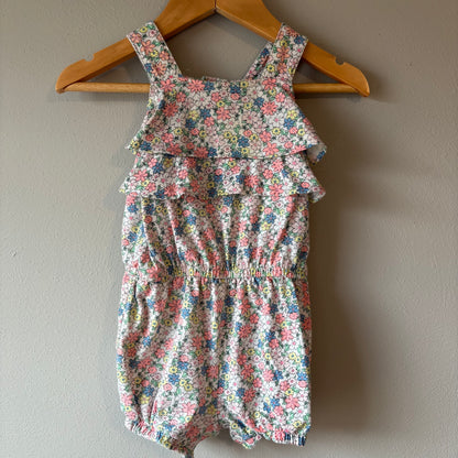 Baby Summer Romper, 12M | Floral (Pre-Loved)