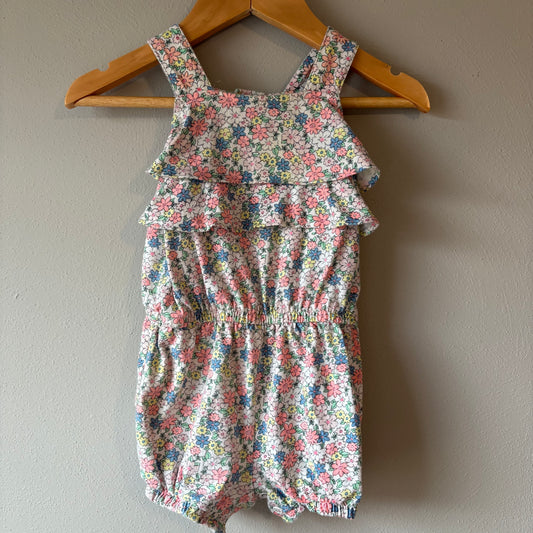 Baby Summer Romper, 12M | Floral (Pre-Loved)