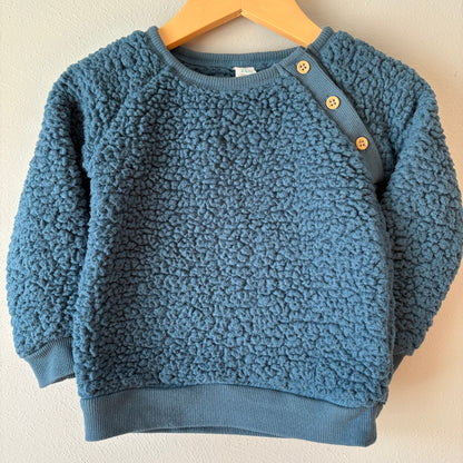 Fleece Sweatshirt, 24M | Teal (Pre-Loved)