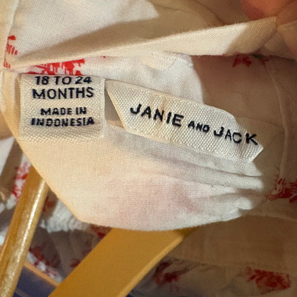 Summer Dress, 18-24M | White, Red & Blue (Pre-Loved)