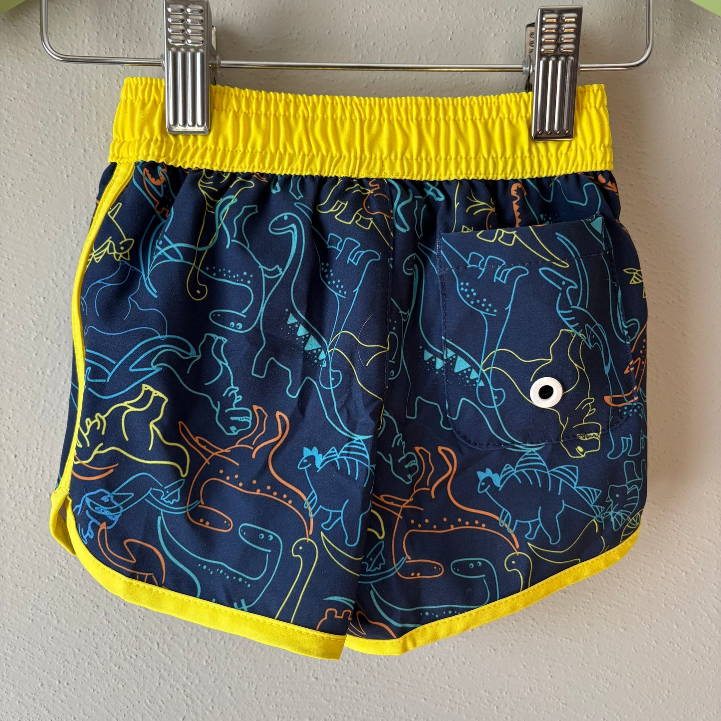 Swim Trunks + Shirt, 0-3M | Dinosaurs (Pre-Loved)