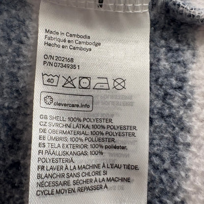 Hooded Zip Up Sweatshirt, 12-18M | Navy & White Stripes (Pre-Loved)