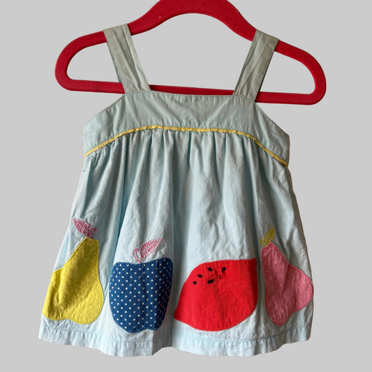 Sun Dress, 6-12M | Light Blue (Pre-Loved)
