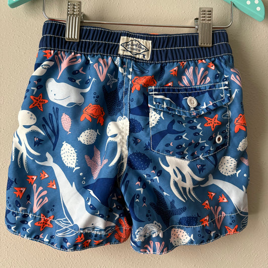 Blue Ocean Animal Swim Trunks, 18-24M (Pre-Loved)