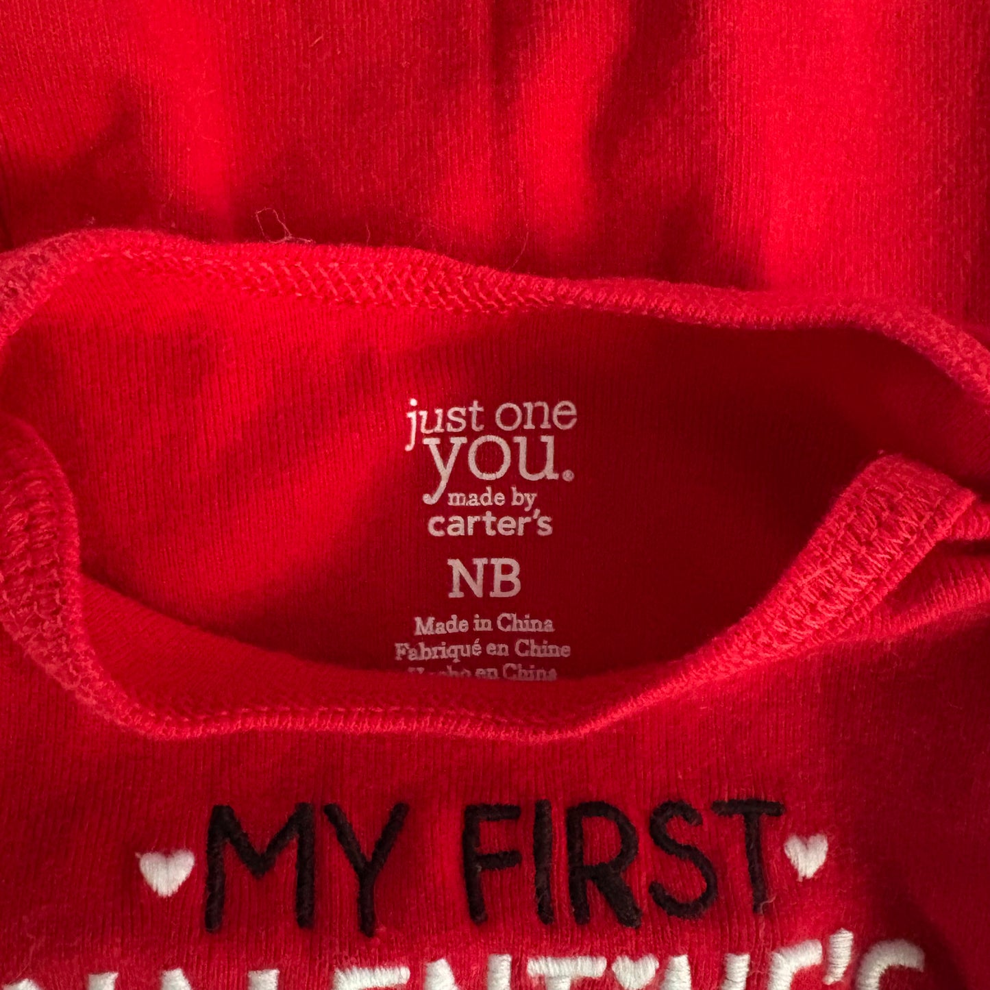 My First Valentine’s Day Baby Bodysuit, NB (Pre-Loved)