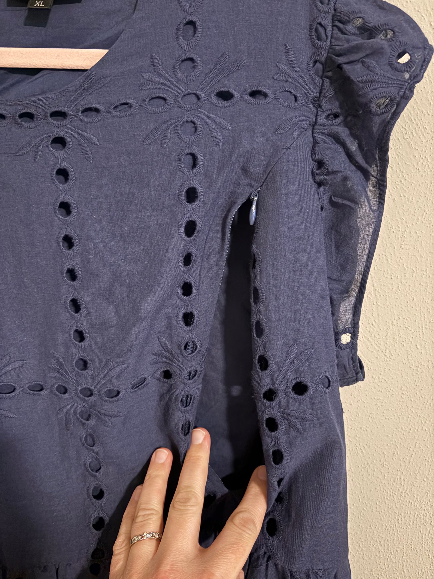 Nursing Dress, XL | Navy (Pre-Loved)