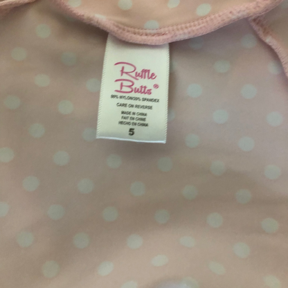 Pre-Loved RuffleButts Pink Two-Piece Swimsuit | 5