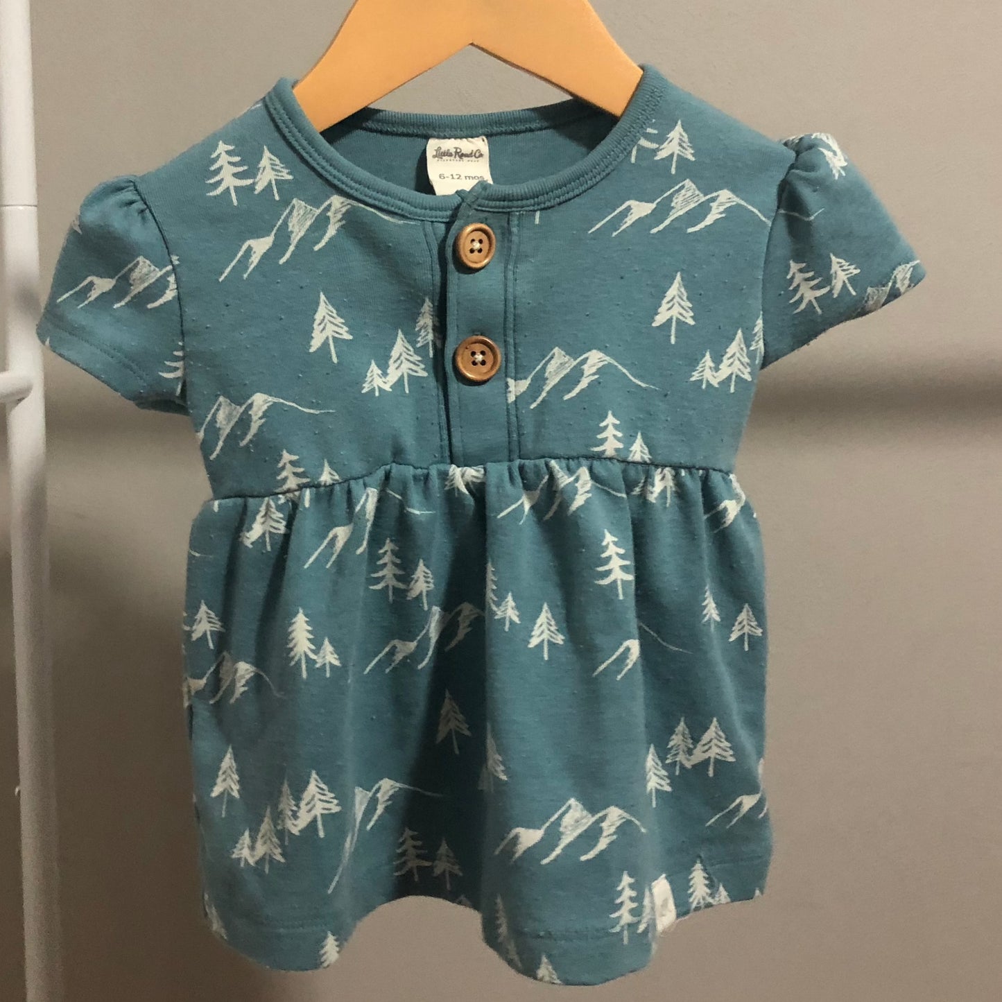 Little Road Co. Aqua Dress 6-12M (Pre-Loved)