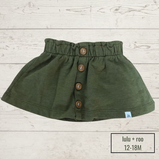 Lulu + roo green skirt 12-18M (Gently Used)