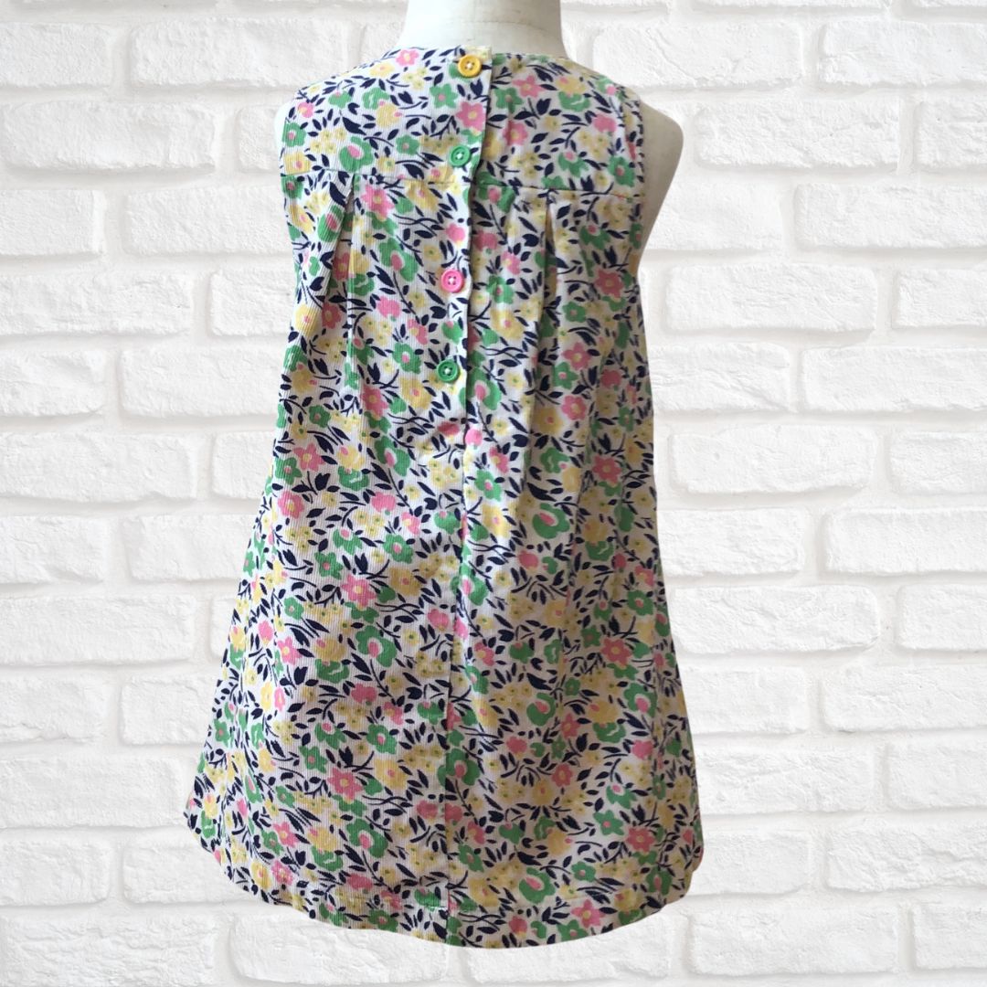 Baby Boden Floral Corduroy Dress 18-24M (Pre-Loved)