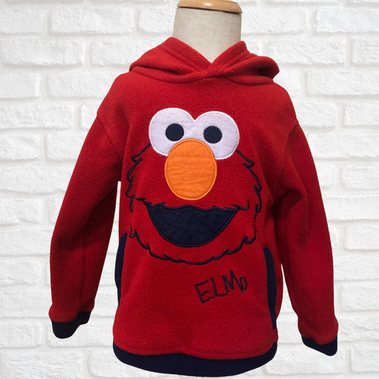 Sesame Street Elmo Hooded Pullover 3T (Pre-Loved)