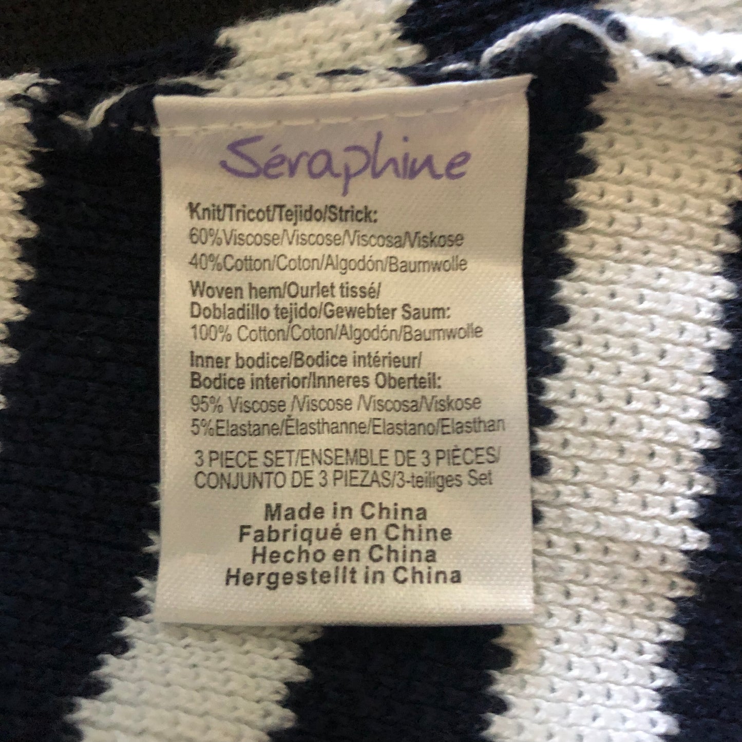 Seraphine Striped Maternity Sweater, Size Small