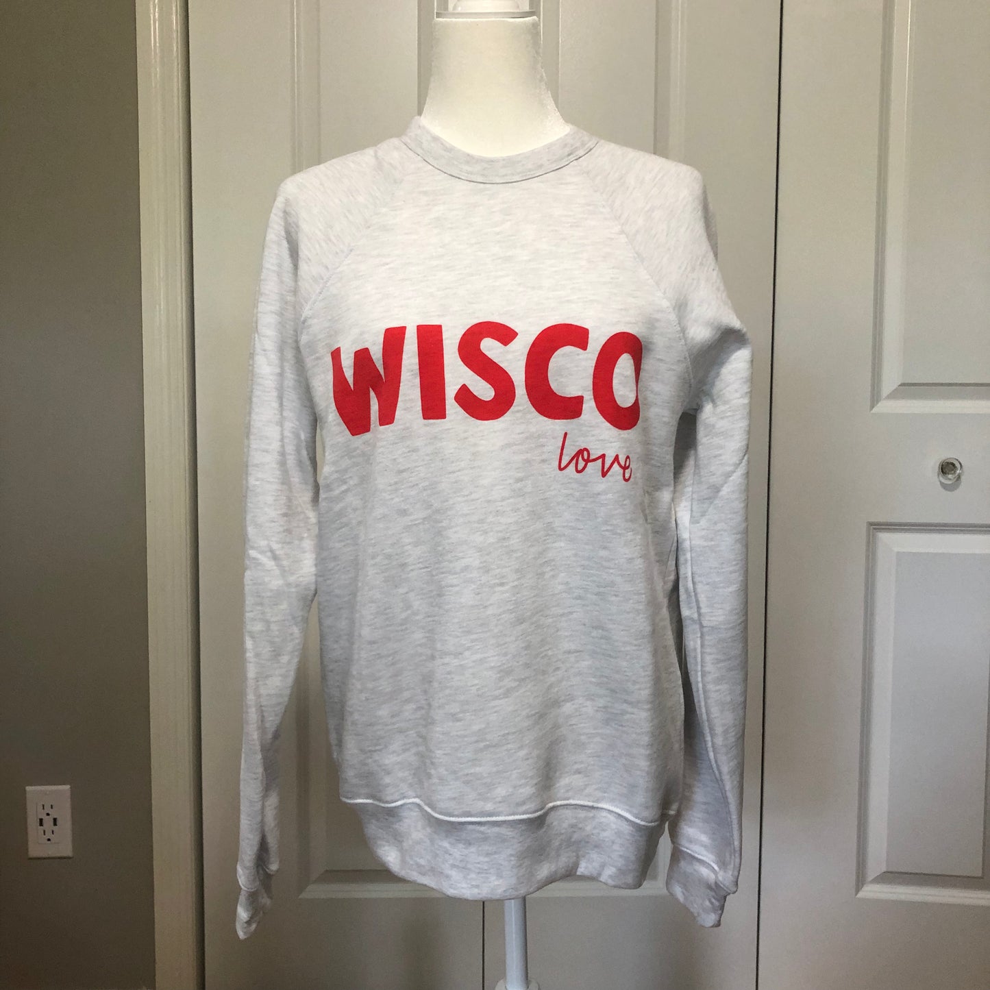 Wisco Love Sweatshirt, Gray