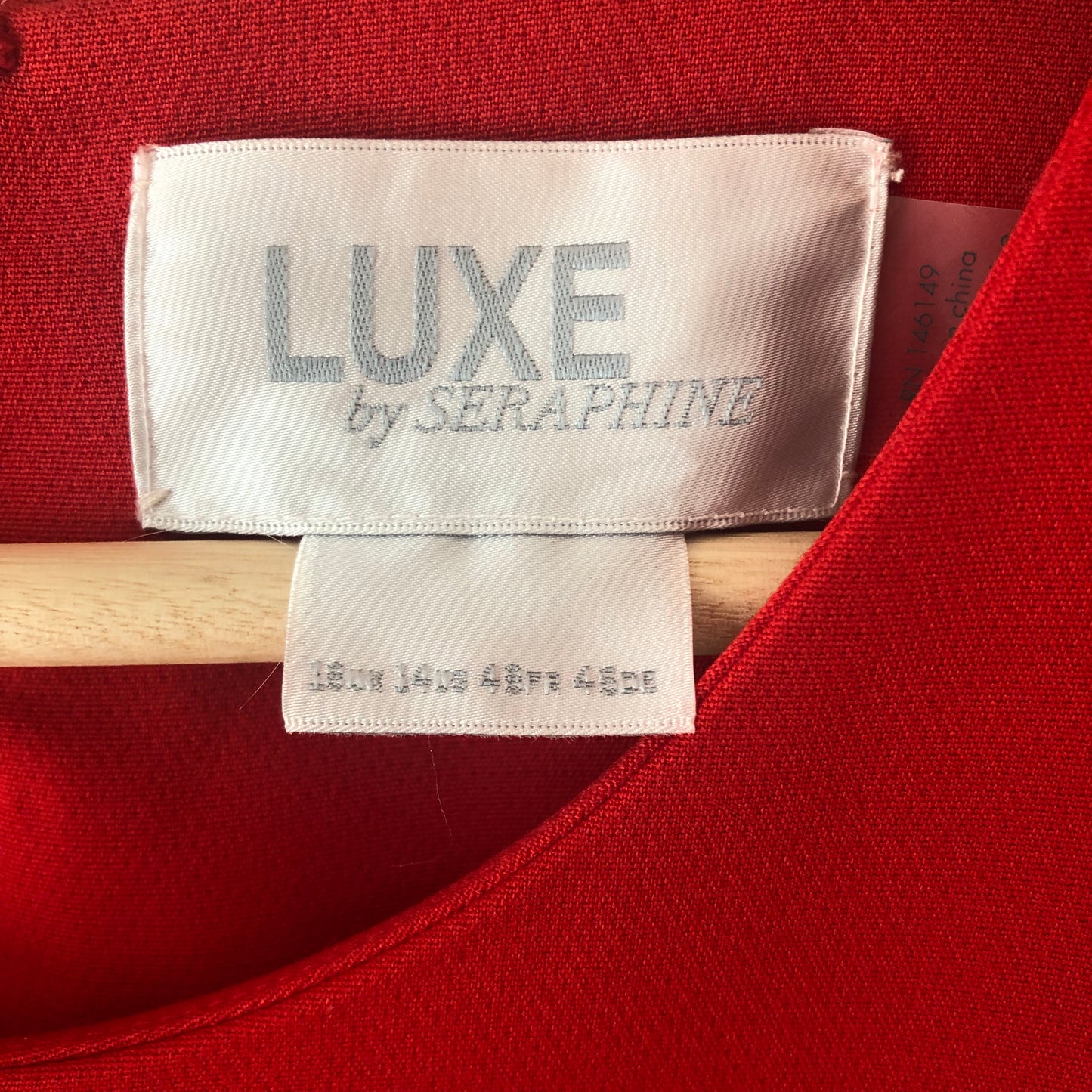 Luxe by Seraphine Red Maternity Dress, Size US 14 (Pre-Loved)